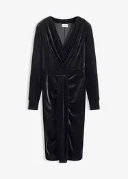 Robe midi en velours fluide, bonprix