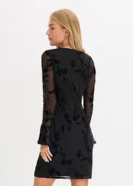 Robe courte avec manches en mesh, bonprix