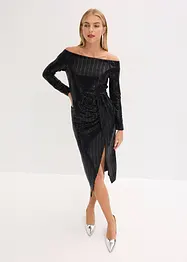Robe midi à sequins, bonprix