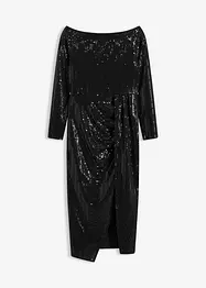 Robe midi à sequins, bonprix