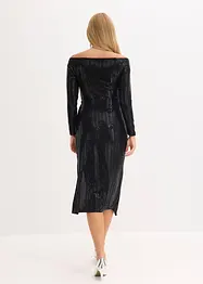 Robe midi à sequins, bonprix