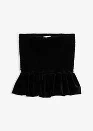 Jupe-short en velours doux, bonprix