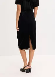 Jupe midi avec strass, bonprix