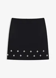 Mini-jupe en coton mélangé, bonprix