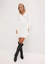 Robe cintrée en maille avec accessoire, bonprix