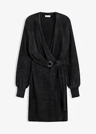 Robe cintrée en maille avec accessoire, bonprix