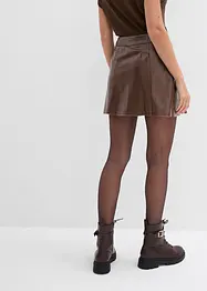 Mini-jupe enduite à plis creux, bonprix