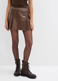 Mini-jupe enduite à plis creux, bonprix