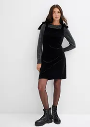 Robe courte en velours doux, bonprix