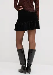 Jupe-short en velours doux, bonprix