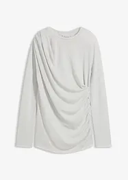 T-shirt manches longues à fronces, bonprix