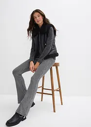 Legging évasé effet lurex, bonprix