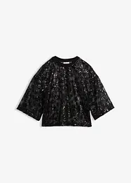 Blouse ample avec sequins, bonprix