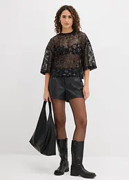 Blouse ample avec sequins, bonprix