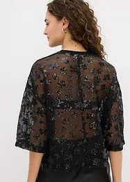 Blouse ample avec sequins, bonprix