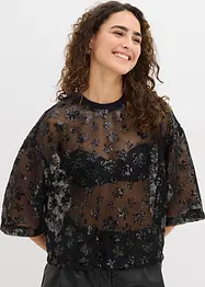 Blouse ample avec sequins, bonprix