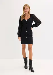 Robe courte avec décolleté plongeant, bonprix