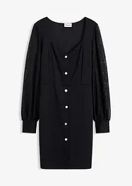 Robe courte avec décolleté plongeant, bonprix