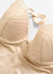 Top sculptant à coques, effet brillant, maintien modéré, bonprix