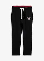 Pantalon de jogging 100% coton avec détails sportifs, bonprix