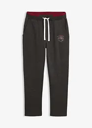 Pantalon de jogging 100% coton avec détails sportifs, bonprix