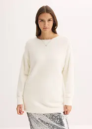 Pull long en maille poilue douce, bonprix