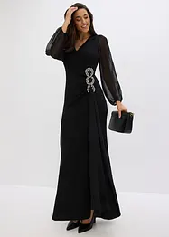 Robe longue avec application strass, bonprix