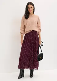 Jupe en mousseline, effet froissé, bonprix