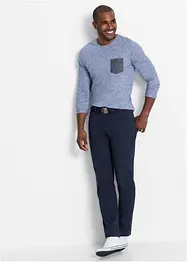 Pantalon regular en twill, droit, 100% coton, bonprix