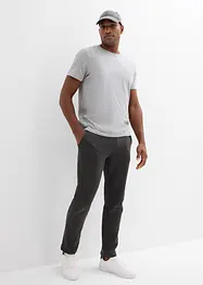 Pantalon de jogging 100% coton avec détails sportifs, bonprix