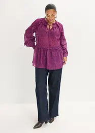 Blouse en crêpe à volants, bonprix