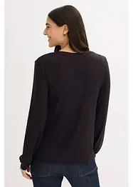 T-shirt manches longues en viscose douce et extensible, bonprix