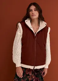Gilet sans manches réversible en sherpa, bonprix