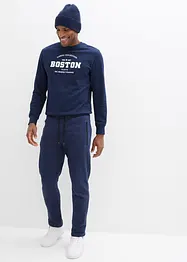 Pantalon de jogging en coton avec poches zippées pratiques, bonprix