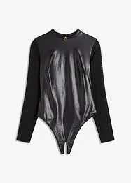 Body-string wet look ouvert, bonprix