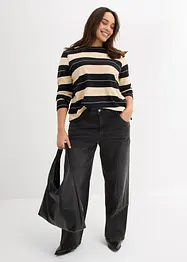 Jean large taille mi-haute, bonprix