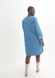 Robe en jean avec broderie, bonprix