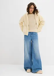 Lot de 2 T-shirts manches longues en coton extensible, bonprix