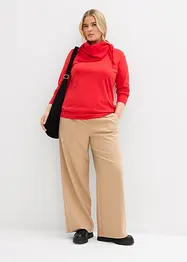 Lot de 2 T-shirts manches longues en coton extensible, bonprix