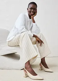 Escarpins slingback en cuir, bonprix