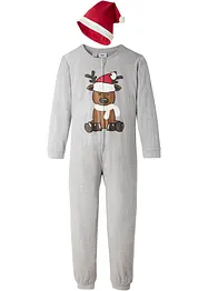 Combipyjama enfant + bonnet de Noël (ens. 2 pces), bonprix