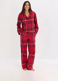 Pyjama en douce flanelle de coton avec pochette cadeau, bonprix