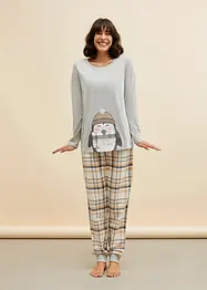 Pyjama avec pantalon en flanelle, bonprix