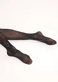 Collant à imprimé de Noël brillant, bonprix
