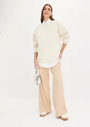 Chemisier oversize en coton, manches 3/4, bonprix