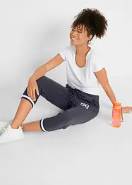 Pantalon de jogging, longueur 3/4, en coton extensible, bonprix