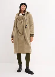Manteau de grossesse en sherpa avec empiècement de portage, bonprix