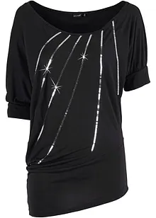 T-shirt avec sequins, bonprix