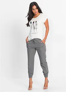 Pantalon 7/8 lin majoritaire, bonprix