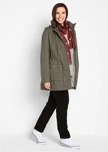 Parka coton avec doublure jersey, bonprix